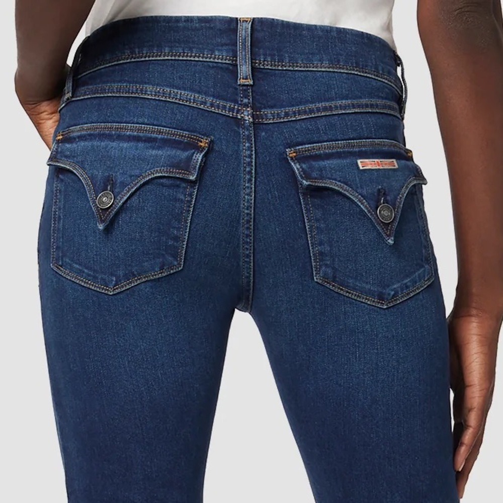 Hudson USA size 32 ankle length Collin mid rise skinny in Revelation wash EUC